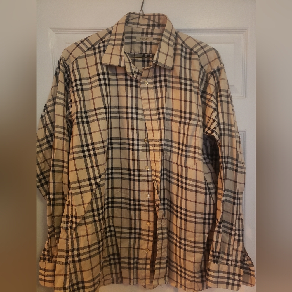 Burberry Beige Checkered Shirt